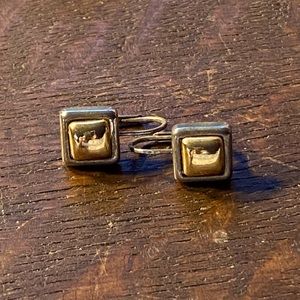2/$20 Gold and silver tone lever back earrings